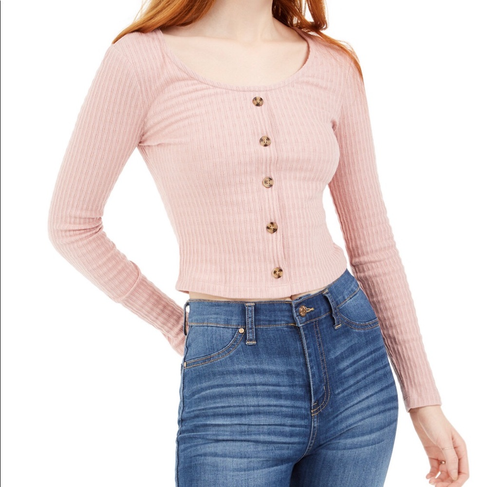 Hippie Rose Junior’s Button Corp Pointelle… - Picture 4 of 5